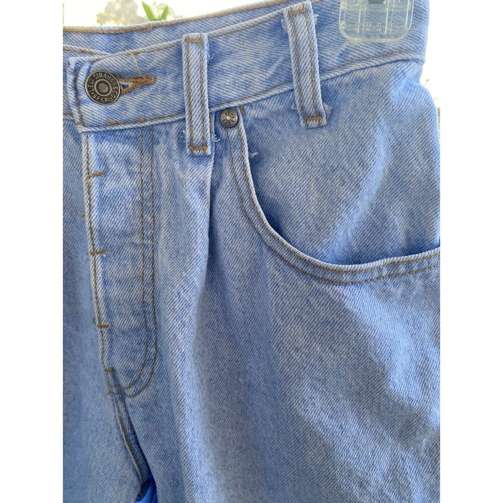 Native Blue Levi’s Jeans Women Size 3 Blue Mom Light Wash Denim Shorts 80s VTG - Picture 9 of 16